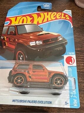 Hot Wheels Mitsubishi Pajero Evolution Die-Cast Toy Car - Orange